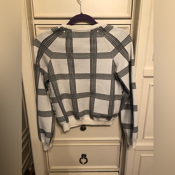 Anthropologie black and white checkered sweater - Picture 4 of 4